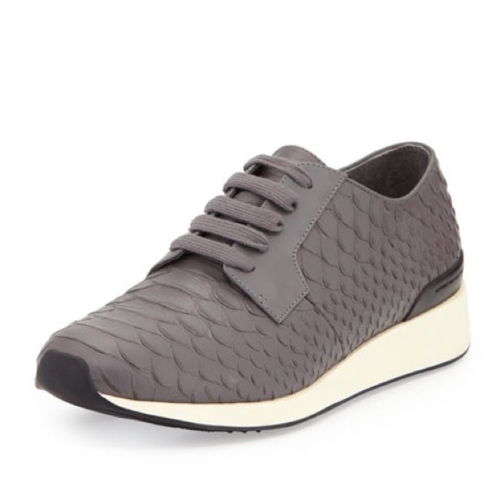 Vince Gray Rayner Python-Print Trainer Sneakers - image 1